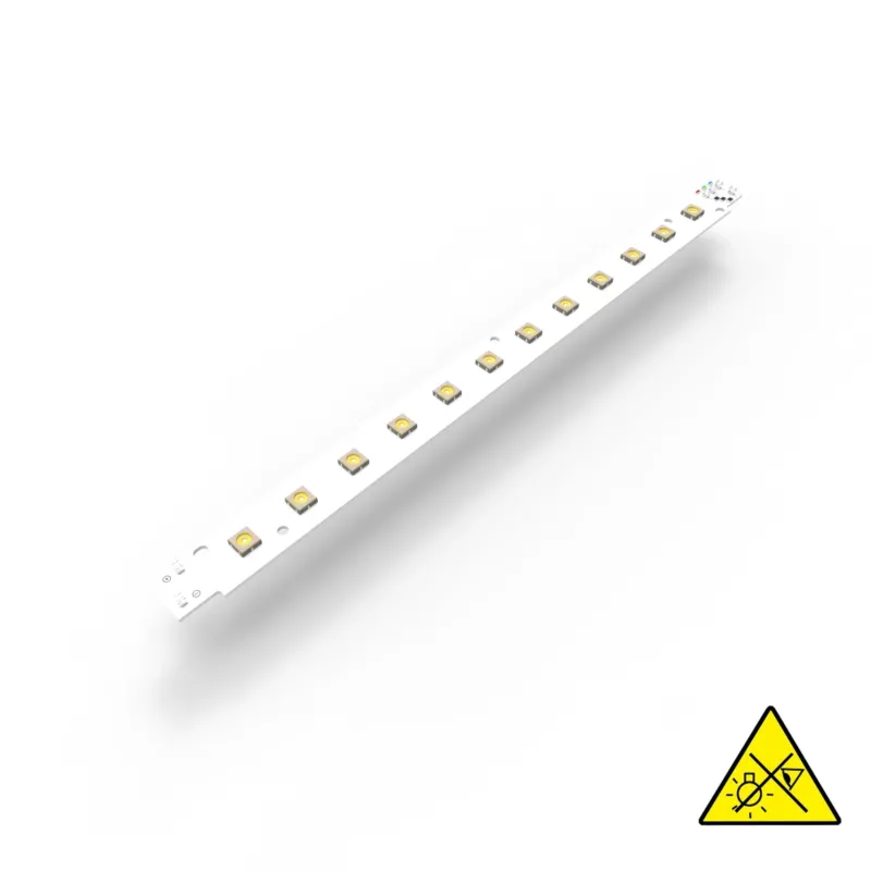 Violet UV LED-Modul, 12x UV-LEDs, 281x19,2mm