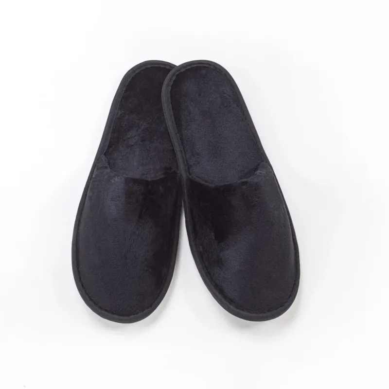 Ciabattine luxury nere in velour