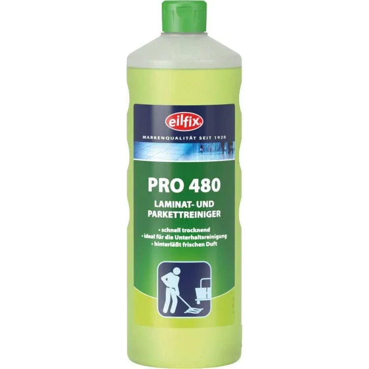 Eilfix Pro 480 Laminat- und Parkettreiniger – gründlich, pflegend und rutschhemmend 1 Liter Flasche