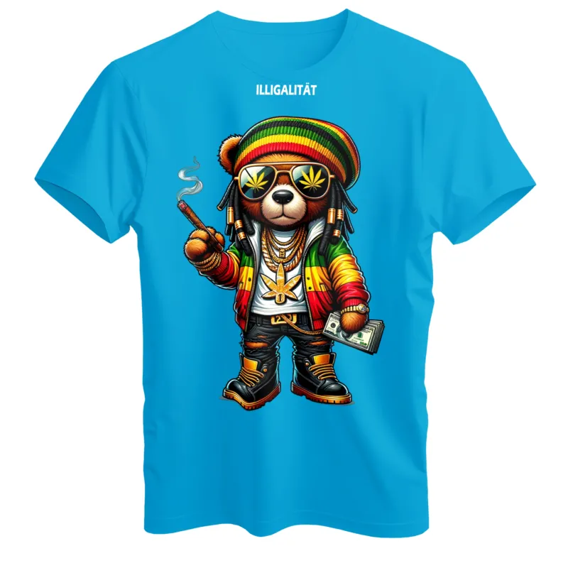 Jamaica Bear Illigalität Unisex Premium T-Shirt
