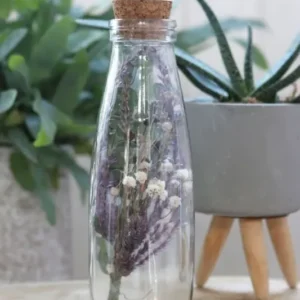Glass Milk Bottle 500ml 21cm tall Ø 7cm (tray with 12 pcs)