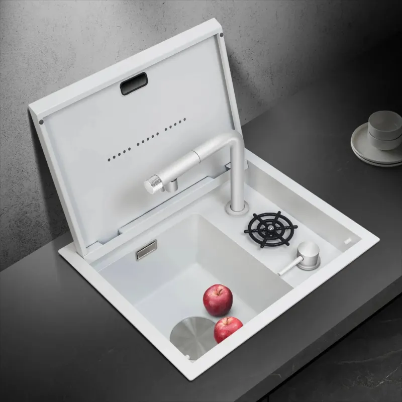 Sleek Multifunctional Cup Washer Modern Hidden Sink - Image 0