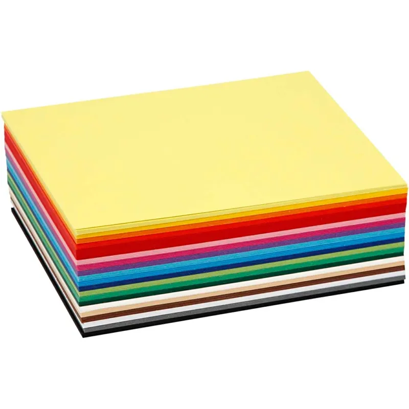 Creative Card, A6, sheet 105x148 mm, 180 g, assorted colours, 300 ass sheets