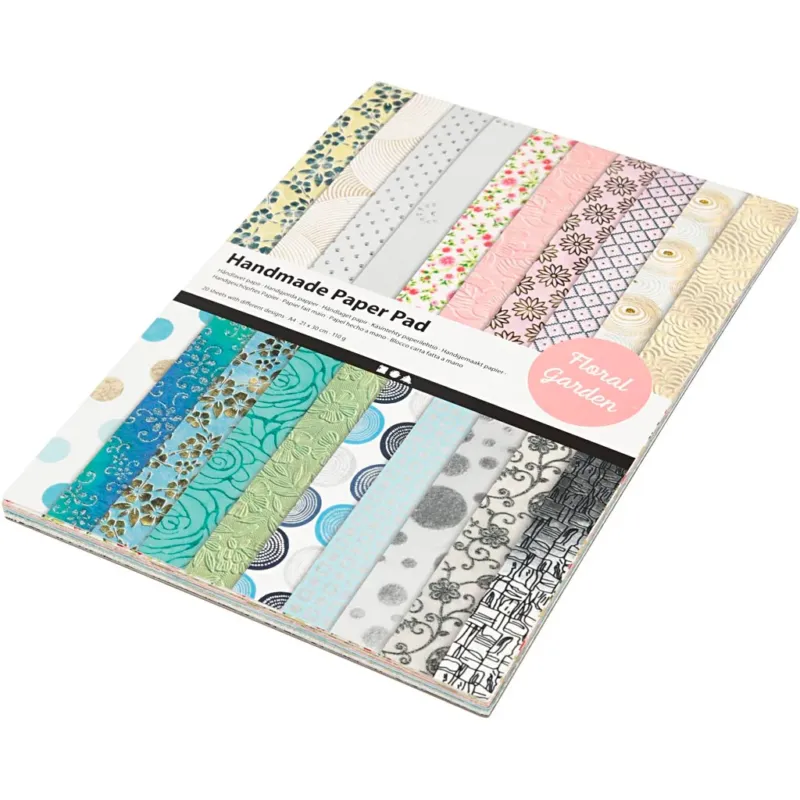 Handmade Paper Pad, A4, sheet 210x297 mm, 110-150 g, 20 sheet