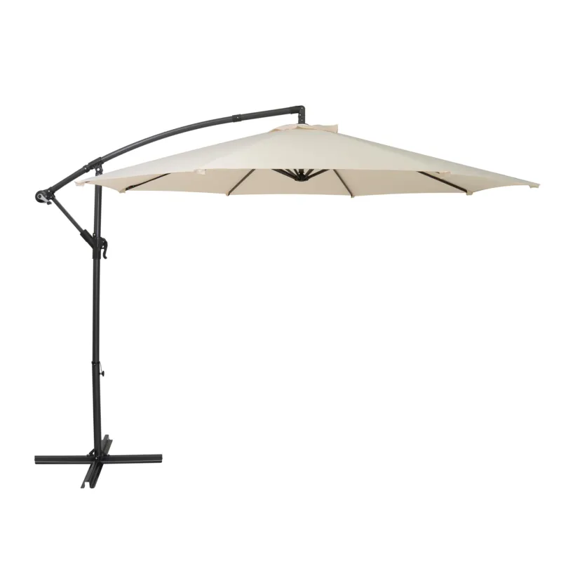 Ausleger-Sonnenschirm 3m - Creme