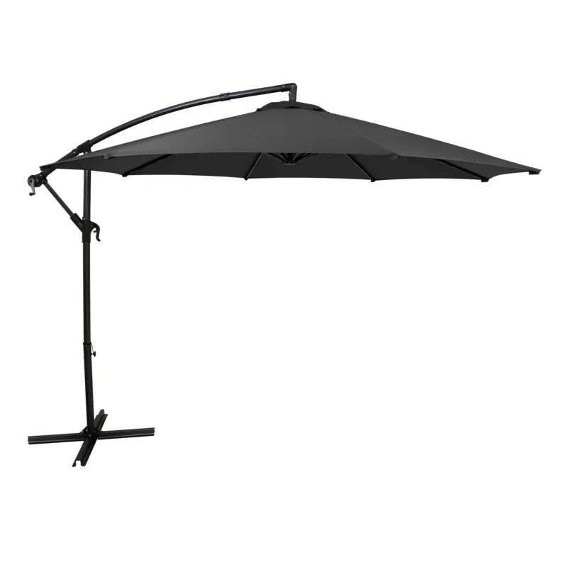 Ausleger-Sonnenschirm 3m - Grau