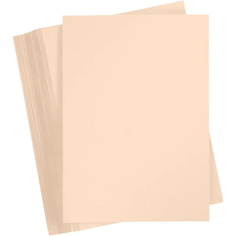 Card, A4, sheet 210x297 mm, 180 g, beige, 100 sheet