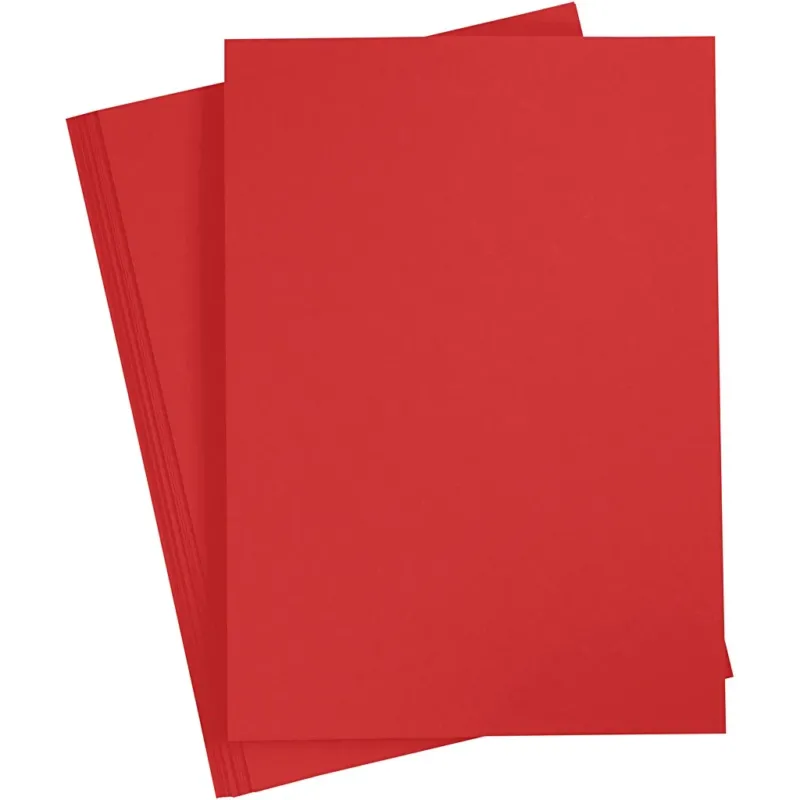 Paper, A4, sheet 210x297 mm, 80 g, red, 20 pc
