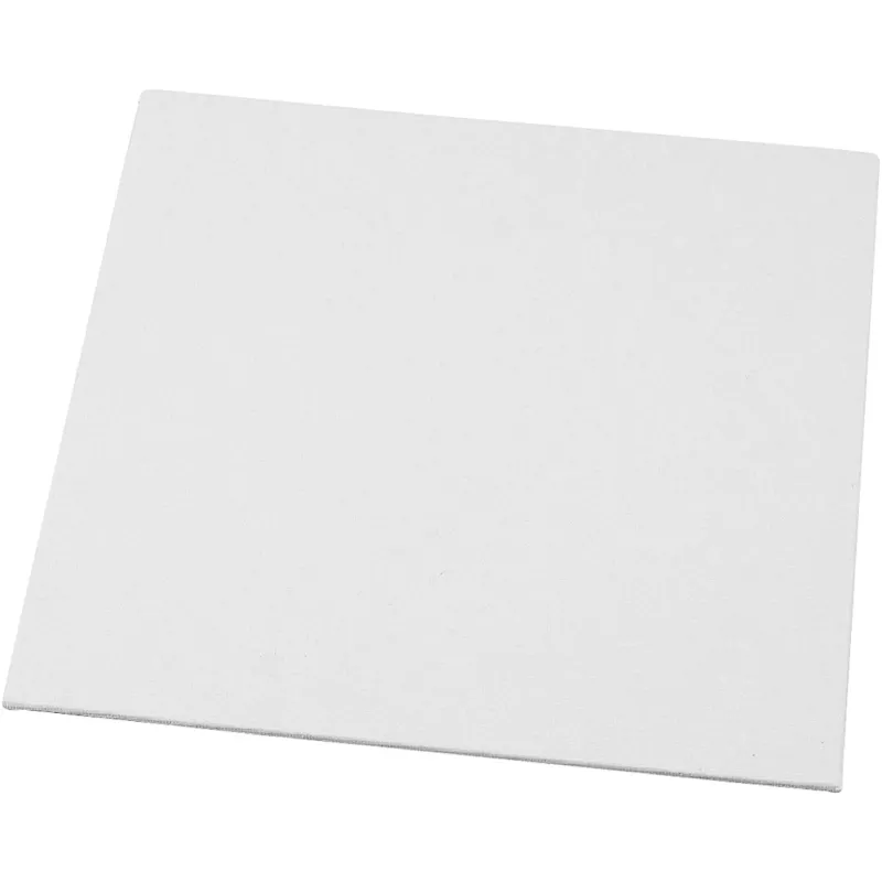 Canvas Panel, size 20x20 cm, thickness 3 mm, 280 g, white