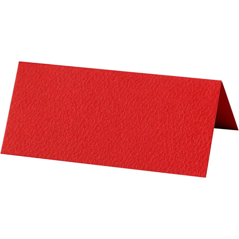 Table place cards, size 9x4 cm, 220 g, red, 20 pc