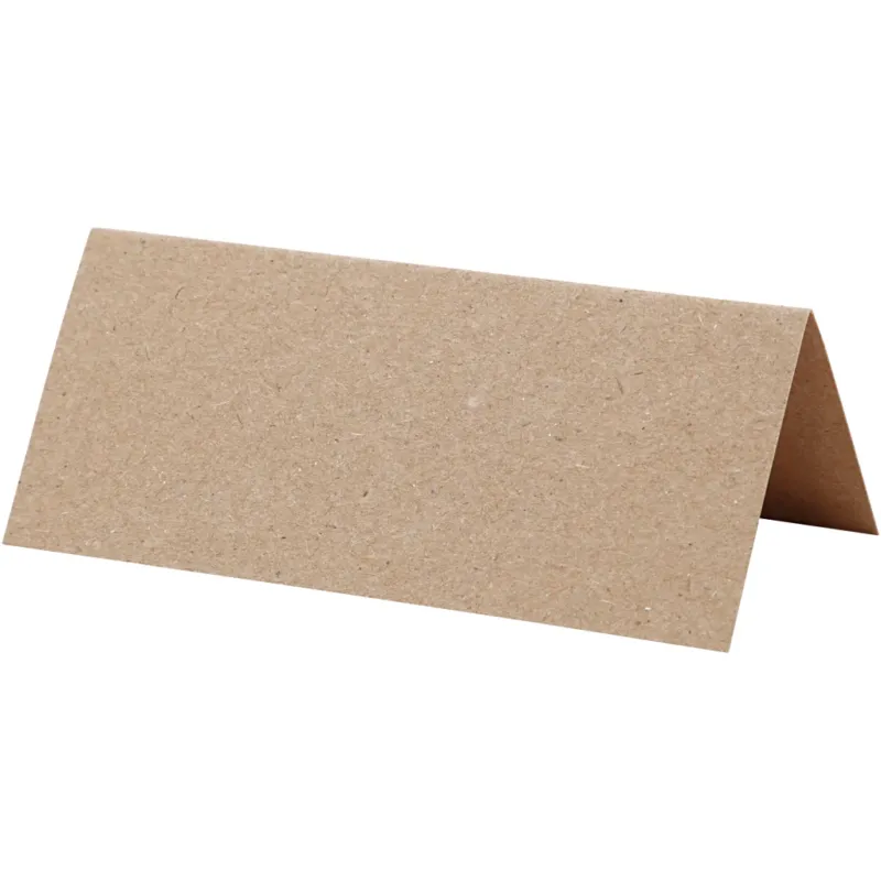 Table place cards, size 9x4 cm, 220 g, natural, 20 pc