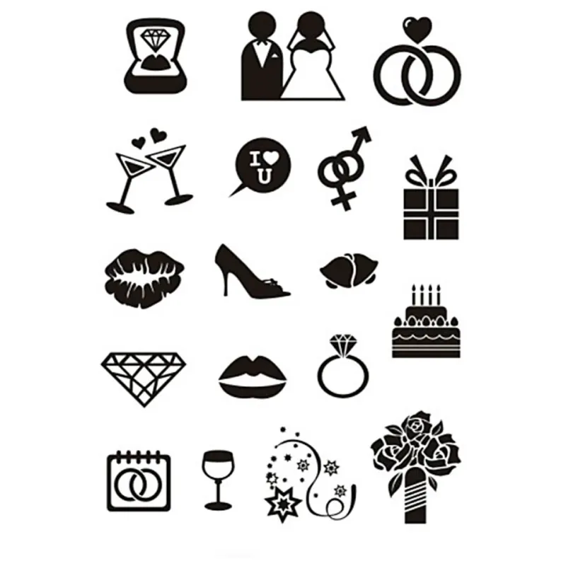 Clear Stamps, wedding, sheet 11x15,5 cm, 1 sheet
