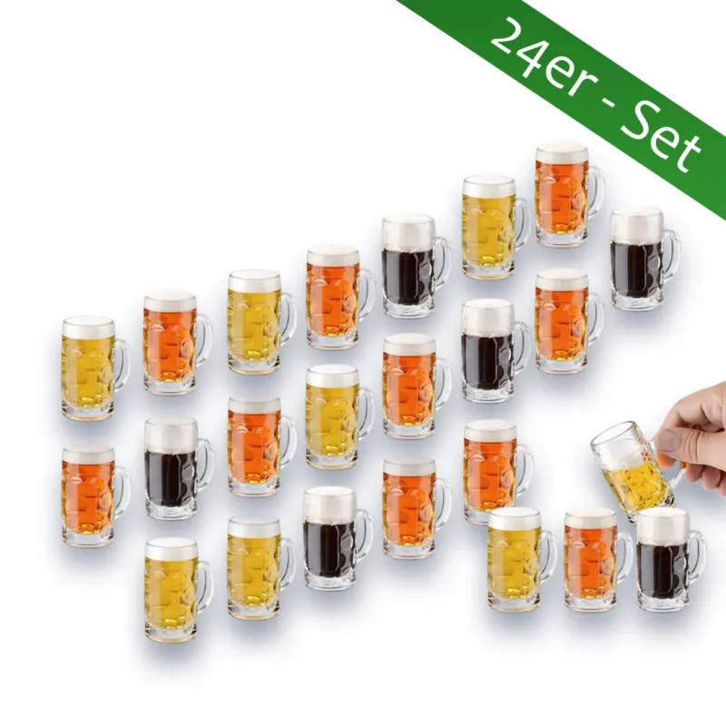Schnapsglas Mini-Bierkrug Partygag Wodka Junggesellenenabschied Don 24er Set 40ml