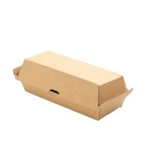 takeaware.nl Friet- en snackbakjes Hotdog box 18x7x7cm kraft