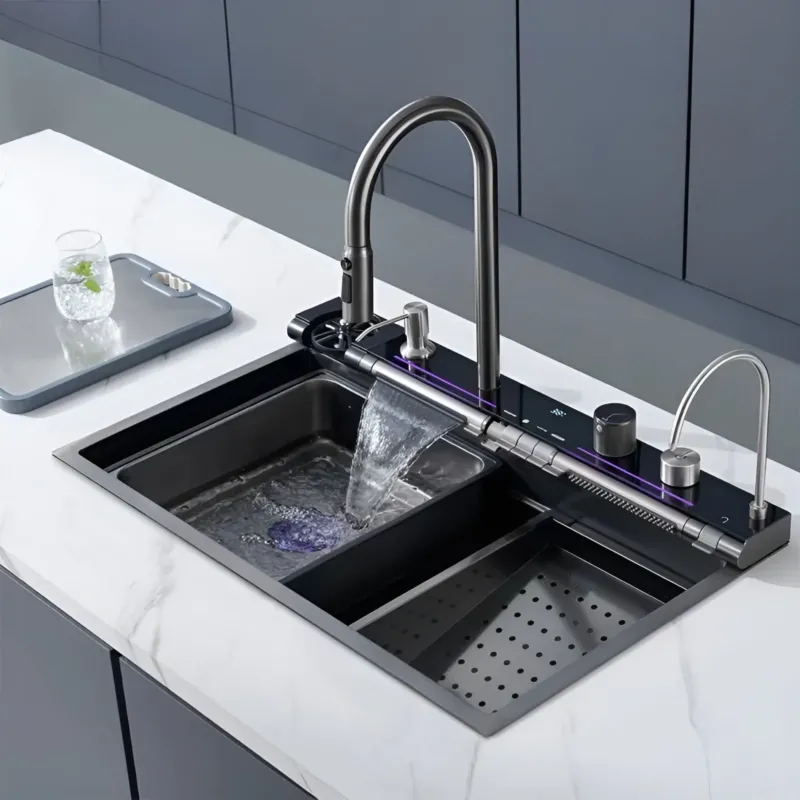 Anti-Scratch Led Digital Display Kitchen Sink - Image 0