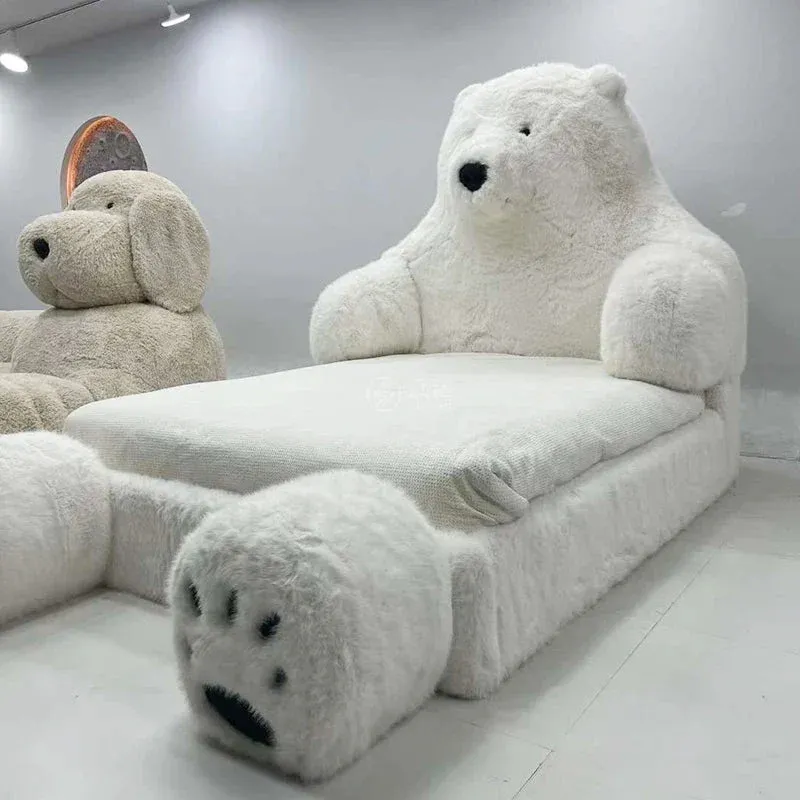 Polar Bear Giant Plush Cozy Bed - Image 0