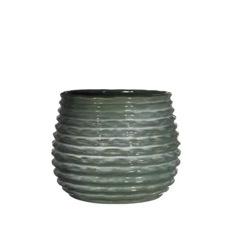 Pot Dark Green Rise Ø8,5 x h: 11,5 cm (9 Pcs)