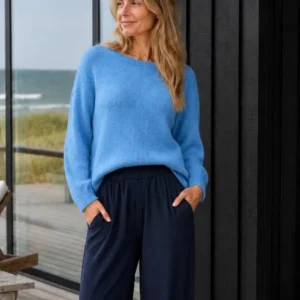 Alpacha Strick Depeche - Jeans Blue
