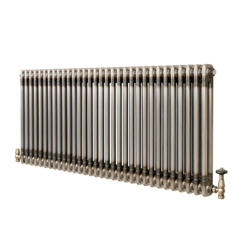 Klassischer 2-Säulen-Heizkörper mit TRV – 600 x 1460 mm - Rohmetall