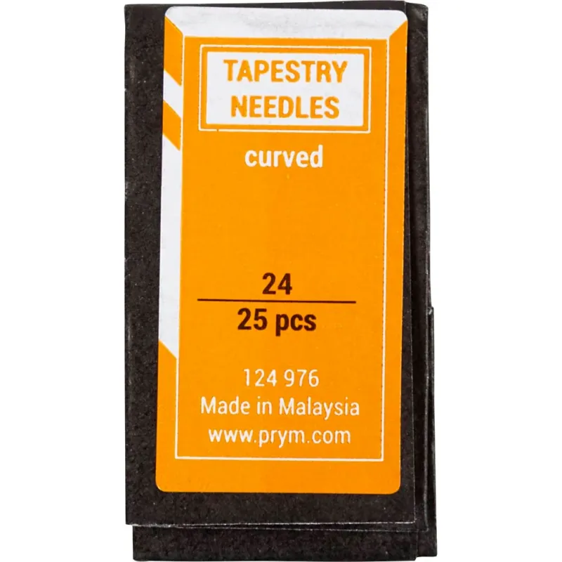 Cross Stitch Needles, Length of eye: 6mm , no. 24, L: 36 mm, with blunt tip, 25 pc