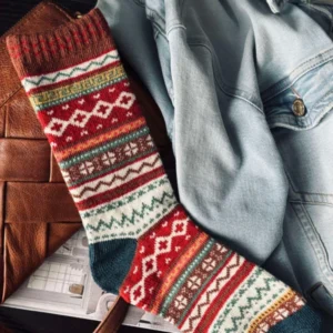 Socken in schönen Farben - Rotmix