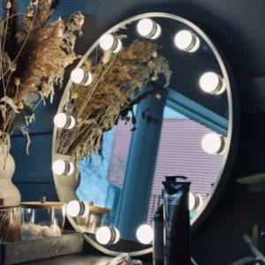 Hollywood Make-up-Spiegel mit Licht - Ø 50 cm
