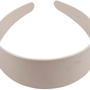 Hair Band, W: 40 mm, white, 20 pc