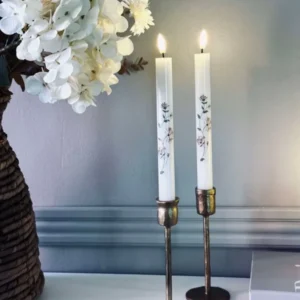 LED Rose flower Stabkerzen – Set mit 2 Stk.