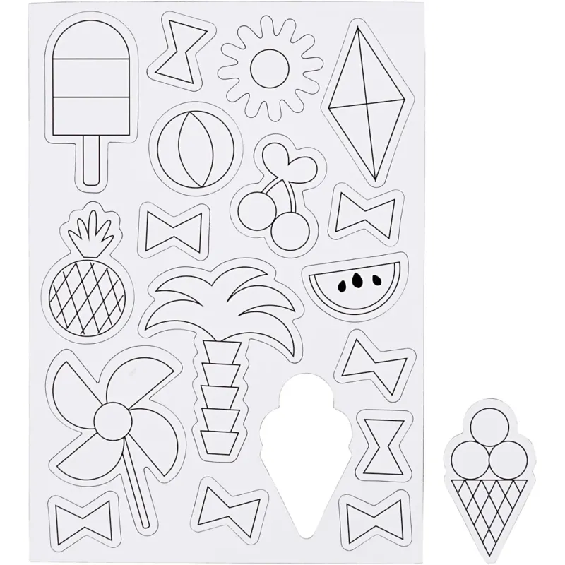 Magnets, Summer, size 14,85x21 cm, 1 sheet