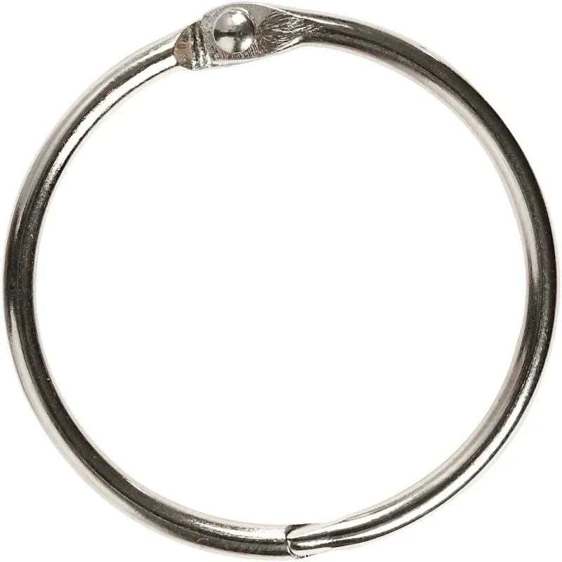 Book Ring, dia. 38 mm, thickness 3 mm, 8 pc