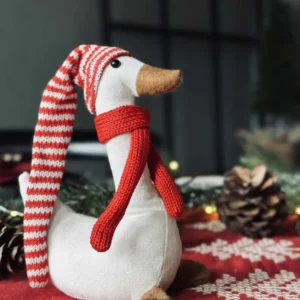 Weihnachtsente mit roter Mütze - Mini