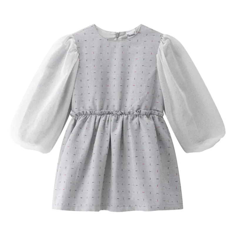Festliches Kleid für Mädchen mit Tüllärmeln
