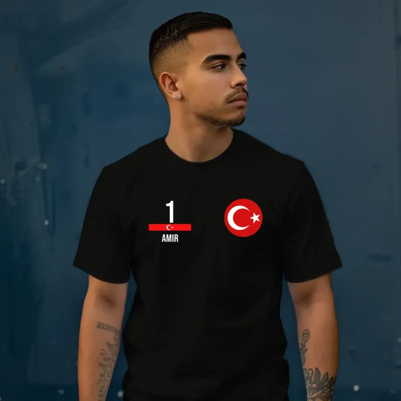 Personalisiertes Türkei Trikot - Turkey T-Shirt