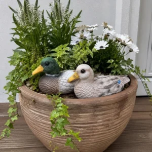 Schwimmende Ente für Gartendekoration - Mix