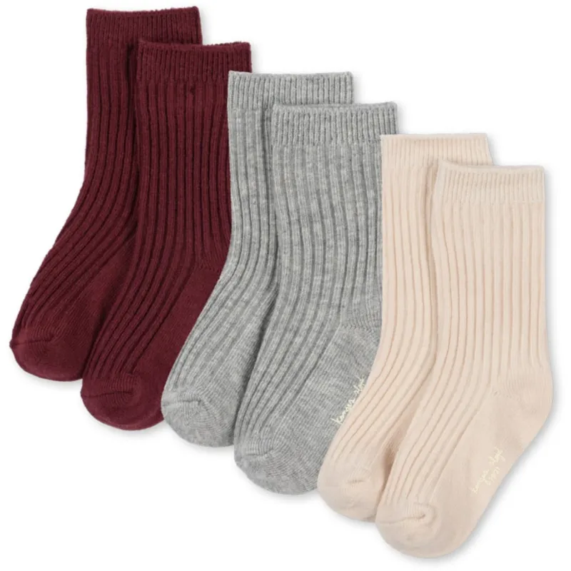 Konges Sløjd Mix Pack 3 Pack Rib Strumpor