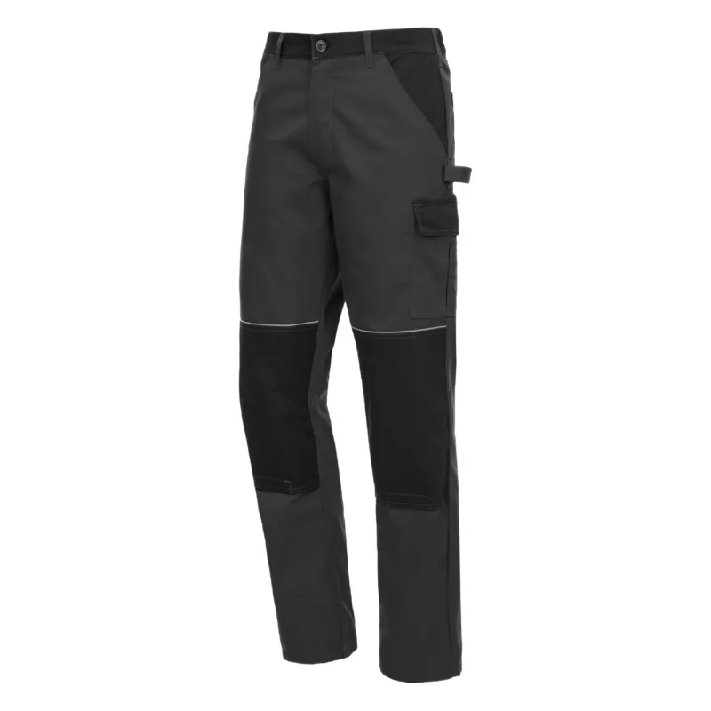 NITRAS MOTION TEX LIGHT, Arbeitshose, lang, grau / schwarz