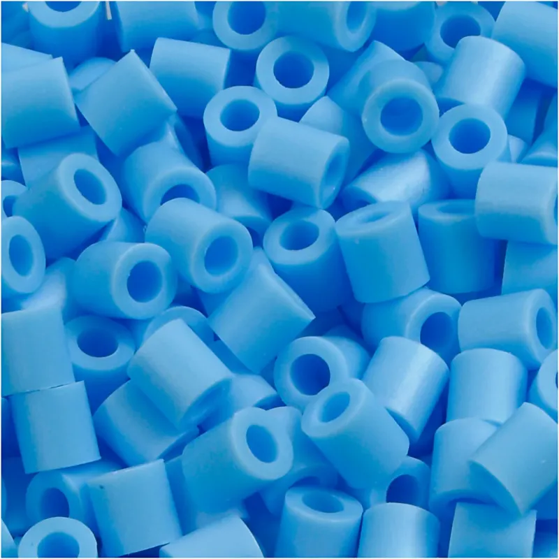 PhotoPearls, size 5x5 mm, hole size 2,5 mm, medium, pastel blue (23), 1100 pc