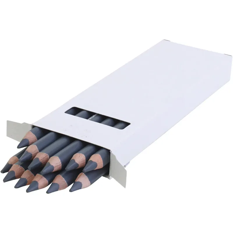 edu Jumbo Coloured Pencils, thickness 10 mm, lead 6,25 mm, grey, 12 pc