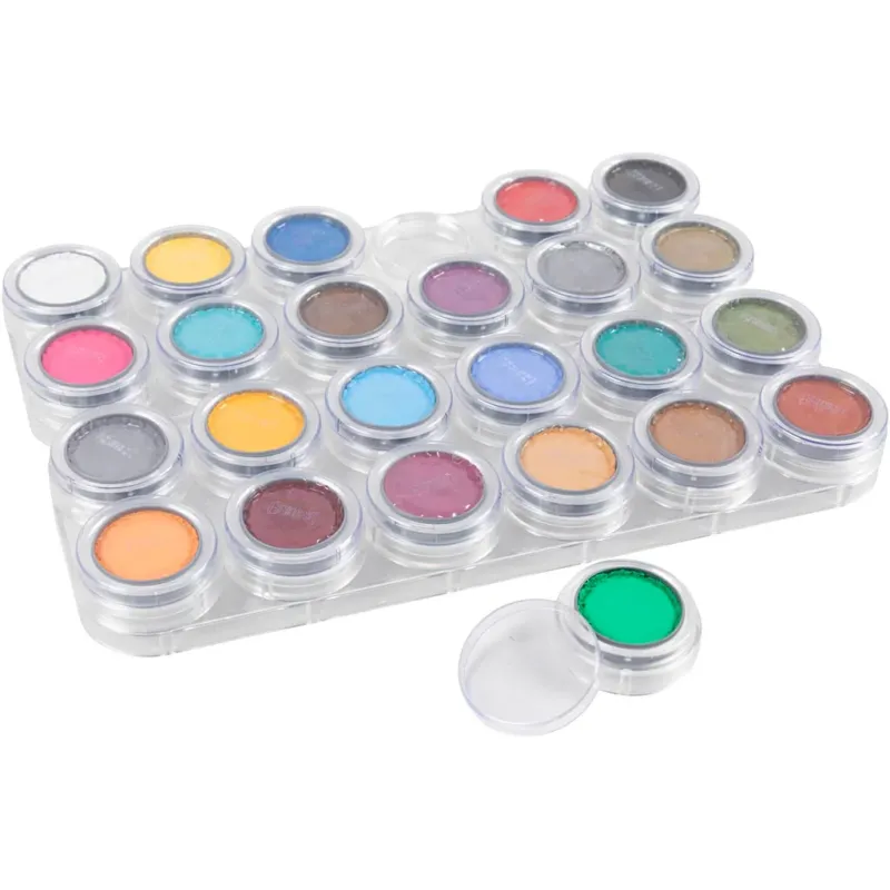 Water-based Face Paint Palette, assorted colours, 24x2.50 ml/ 1 pc