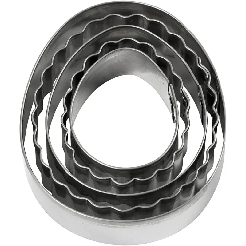 Cookie Cutters, egg, size 8 cm, 5 pc