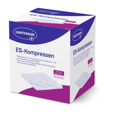 Hartmann ES-Kompressen 16-fach 10x12,5 cm Mullkompressen | Packung (100 Stück)
