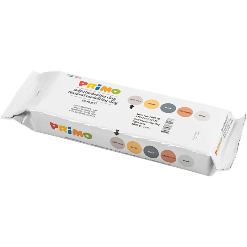 Self-Hardening Clay, light grey, 1000 g