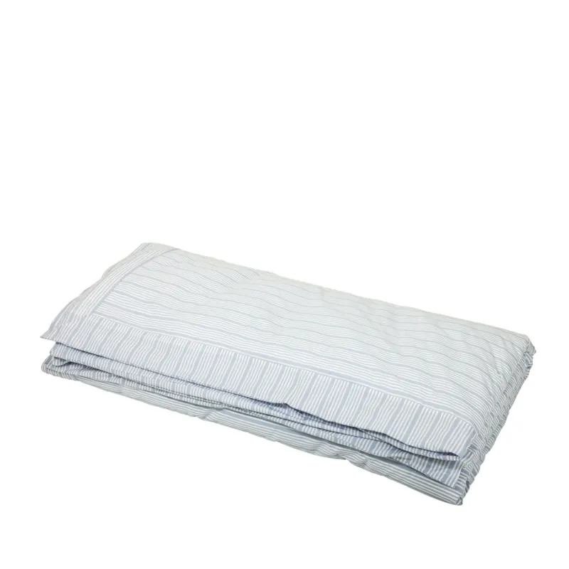 Bettbezug – Staubblau Streifen – 200x220