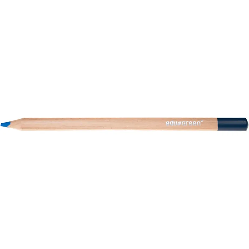 Edugreen Jumbo Coloured Pencils, lead 5 mm, blue, 10 pc