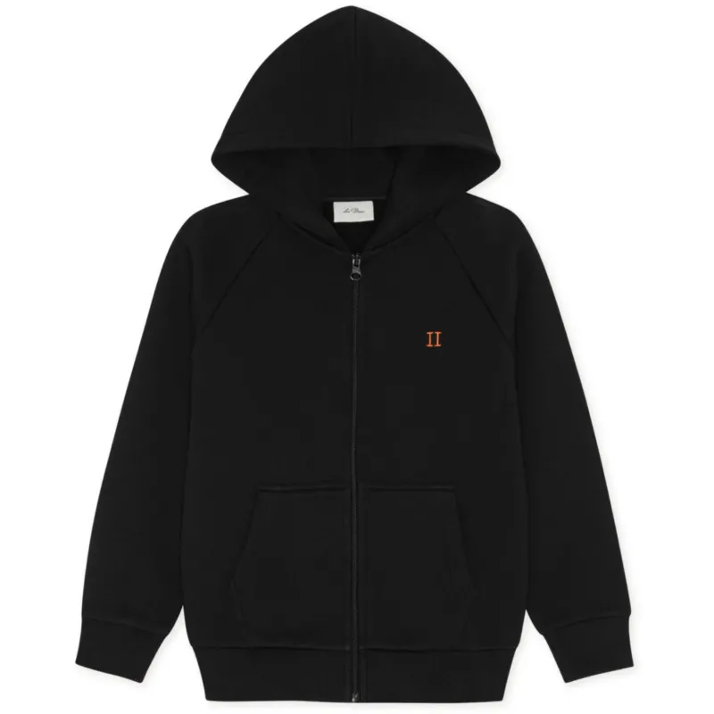 Les Deux Kids Black Core Contrast Dragkedja Hoodies Kids