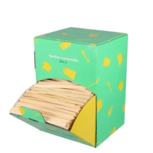 TakeAware.nl Roerstaafjes in dispenser box 11cm bamboe BIO