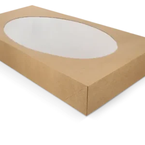 Catering boxes kraft 56x32x8cm with Window (50 pcs)