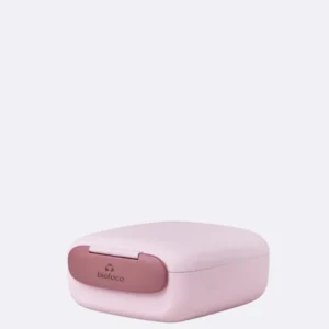 Brotdose für Kinder aus nachhaltigem PLA - bioloco plant urban lunchbox mini square rose