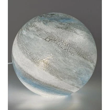 Kugellampe Luxor 29 cm aus transparentem Farbglas in 4 Varianten