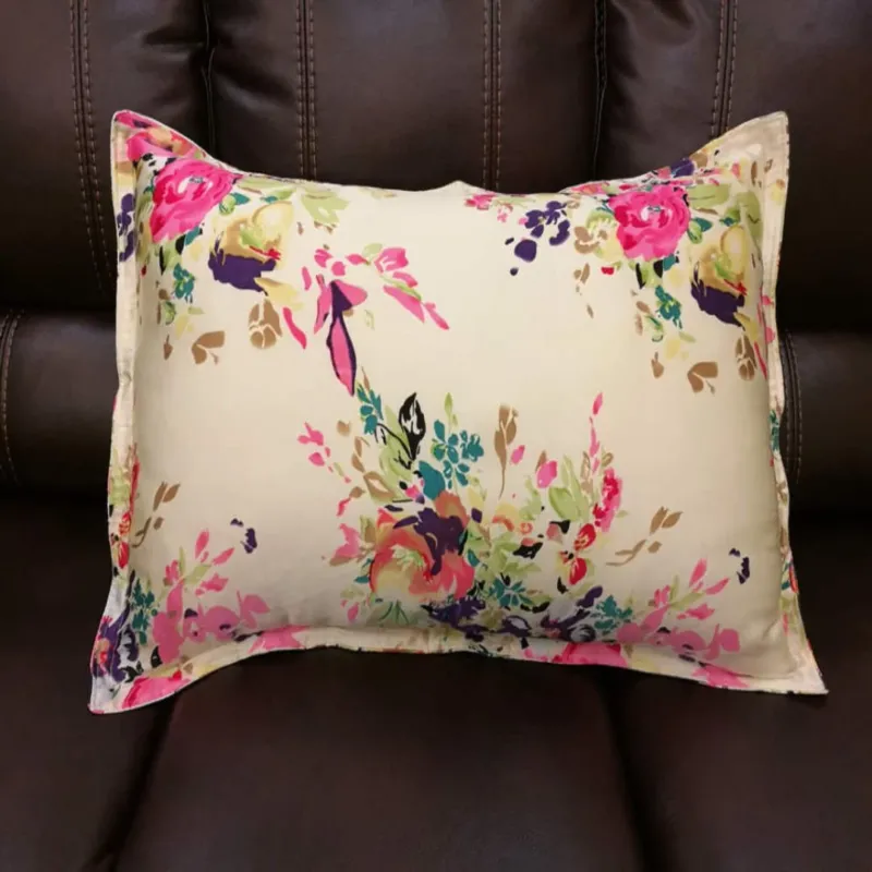 100% Nature Colorful Silk Colorful Pillowcases - Image 0